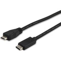 Cable USB - USB C-USB Micro-B Cables Equip USB C-USB Micro-B 2.0 1m