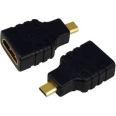 Micro hdmi til hdmi adapter LogiLink HDMI - Micro HDMI M-F Adapter