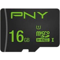 Schede di Memoria & Chiavette USB PNY High Performance microSDHC Class 10 UHS-I U1 100/20MB/s 16GB +Adapter