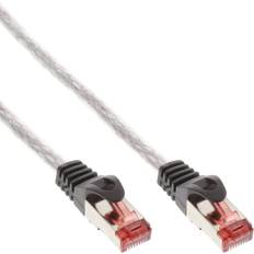 Vit nätverkskabel 30m InLine RJ45 S/FTP Cat6 30m