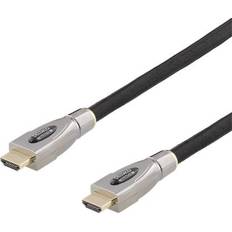 HDMI-kabler Deltaco Prime Active Braided 18Gbps HDMI - HDMI High Speed ​​with Ethernet 15m