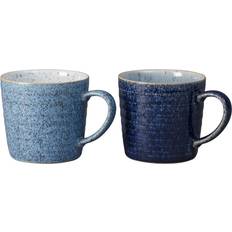 Denby Studio Blue Ridged Tazza 40cl 2pcs