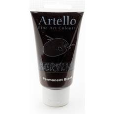 Sort Akrylmaling Artello Acrylic Pearlized Black 75ml