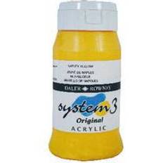 Acrylic Paints on sale Daler Rowney System 3 Original Acrylic Color Naples Yellow 500ml