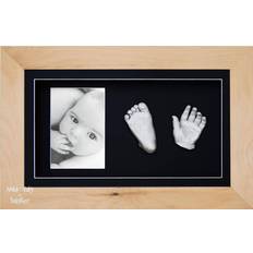 Photoframes & Prints Babyrice Baby Casting Kit Beech Effect Frame