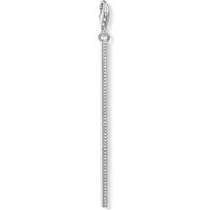 Thomas Sabo Charm Club Vertical Bar Long Charm - Silver/White
