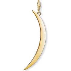 Guld Berlocker & Hängen på rea Thomas Sabo Charm Club Moon Charm Pendant - Gold