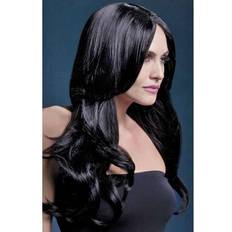 Black Long Wigs Smiffys Fever Khloe Wig Black