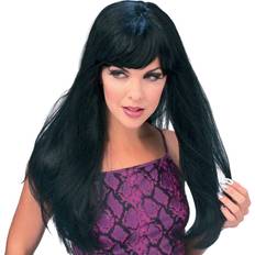 Women Long Wigs Rubies Glamour Wig Black