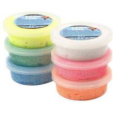 Argiles en Mousse Foam Clay Glitter Clay 14g 6-pack