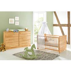 Spjälsäng Möbelset Barnrum Pinolino Natura Nursery Furniture Set 2-pieces 092174X