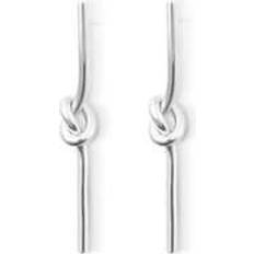Sophie By Sophie Smycken Sophie By Sophie Knot Stick Earrings - Silver
