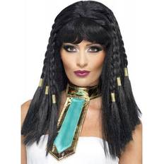 Women Long Wigs Fancy Dress Smiffys Cleopatra Wig