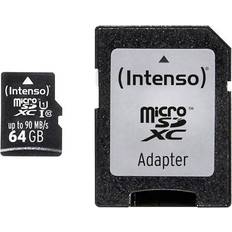 64 GB Schede di Memoria & Chiavette USB Intenso MicroSDXC con Adattatore 64Gb Uhs Classe 10