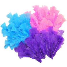 Multicoloured Feathers PlayBox Easter Feathers 3 Colours 48 pcs