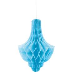 Børnefester Honeycombbolde Unique Party Hanging Chandelier Light Blue