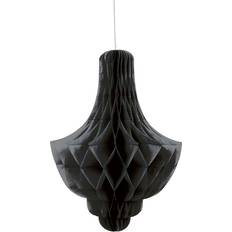 Sort Honeycombbolde Unique Party Hanging Chandelier Black