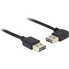 En kontakt - USB A-USB A - USB-kabel Kablar DeLock Easy USB A - USB A (1x angled) 2.0 3m