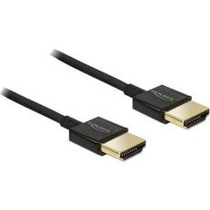 DeLock Slim Premium HDMI - HDMI 0.2m