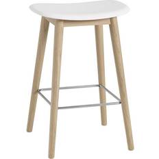Muuto Fiber Wood Base Barstol 66cm