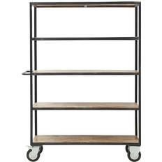 Casters Shelves House Doctor Trolley Book Shelf 180cm