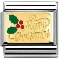 Nomination Composable Classic Link Merry Christmas Charm - Silver/Gold/Red/Green