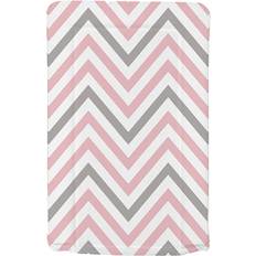 My Babiie Pink & Grey Chevron Changing Mat