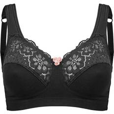 Swegmark Cotton Bloom Soft Bra - Black