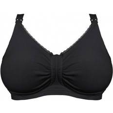 Gel Support Padded Maternity Nursing Bra Black