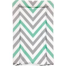 My Babiie Mint & Grey Chevron Changing Mat