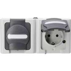 Blauw Wandcontactdozen Kopp Grey Socket 16A 250 V