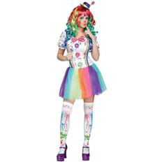 Fun World Crazy Color Clown Adult