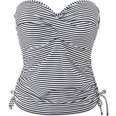 Tankinis Panache Anya Stripe Bandeau Tankini - Black/White