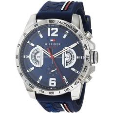 Tommy Hilfiger 1791476 Decker 48 mm zilverkleurig-blauw