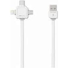 allocacoc USB A-Lightning/USB C/USB B Micro 1.5m