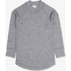 18-24M Superundertøy Polarn O. Pyret Thermal Merino Kids Top - Grey Melange (60379189)