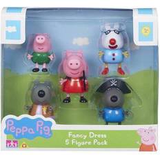 Peppa Gris Figurer Character Peppa Pig Fancy Dress 5 Figure Pack