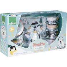 Animale Giocattoli da cucina Vilac Dinette Musical Tin Tea Set