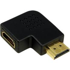 LogiLink 90° Flat Angle HDMI - HDMI M-F Adapter