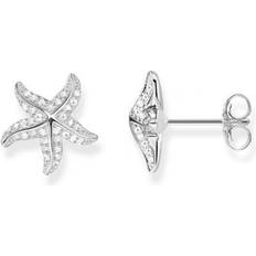 Thomas Sabo Glam & Soul Starfish Earrings - Silver/White