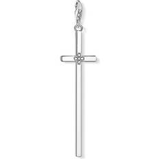 Thomas Sabo Charm Club Cross Charm - Silver/White