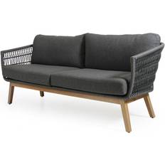 Brafab Kenton 3-Sitzer Sofa Grau Inkl. Kissen Canapé d'extérieur