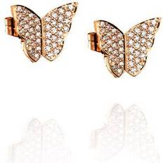 Efva Attling Little Miss Butterfly Gold w. Diamonds Earrings (12-101-01012-0000)