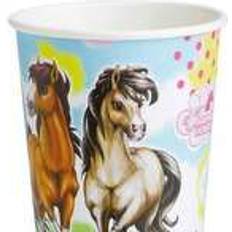 Dyr Papkrus Amscan Paper Cup Charming Horses 2 250ml 8-pack