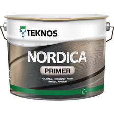 Teknos Nordica Primer Träfärg Vit 0.9L
