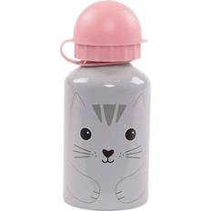 Alluminio Biberon e Stoviglie per Bambini Sass & Belle Borraccia Piccola Gatto Alluminio