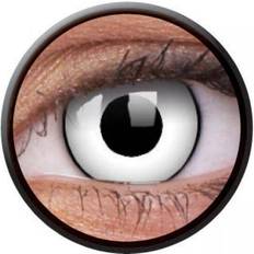 Wit Gekleurde Lenzen Colourvue Crazy Lens White Zombie met sterkte (2lenzen)