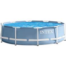 3.05 m Piscines Hors Sol Intex piscine Prism Frame Ø305 x 76 cm gris