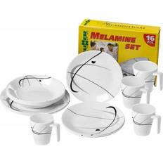Hvid - Melamin Spisestel DCT Serenade Spisestel 16stk