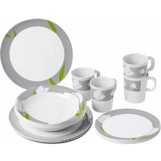 Hvid - Melamin Spisestel DCT Tulip Spisestel 16stk